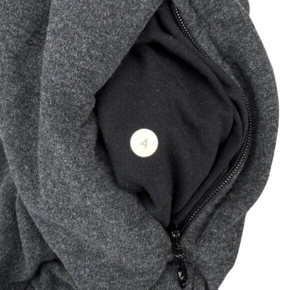 LULULEMON After All Pullover Heathered Black Sz 4 - Picture 7 of 7